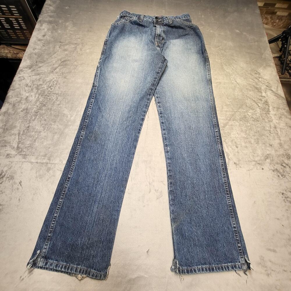 Old Navy Blue Jeans Mens 30x34 Long Denim Carpenter Distressed Workwear Pants